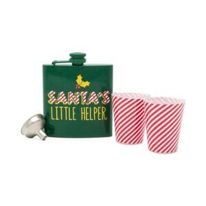 Santa’s Little Helper Flask & 2 Shooter Tmd Holdings NWT